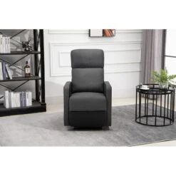 Fauteuil Relax Small LOVA PU Noir Et Tissu Gris Foncé Avec Fonction Manuel 19 Fauteuil Relax Small LOVA PU Noir Et Tissu Gris Foncé Avec Fonction Manuel -Mobilia Soldes lova relax nrgrf small 7
