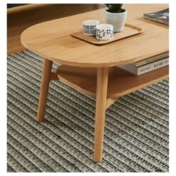 Table Basse MARCEL Placage Chêne Double Plateau 120cm 9 Table Basse MARCEL Placage Chêne Double Plateau 120cm -Mobilia Soldes marcel 03 table basse bois 2