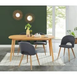 Table Extensible MARCEL Placage Chêne 6 à 8 Personnes 160 à 200cm -Mobilia Soldes marcel04 table extensible 2