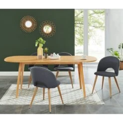 Table Extensible MARCEL Placage Chêne 6 à 8 Personnes 160 à 200cm