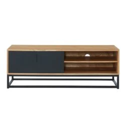 Meuble Tv BRIXTON Placage Frêne 1 Porte 120cm 13 Meuble Tv BRIXTON Placage Frêne 1 Porte 120cm -Mobilia Soldes meuble tv brixton 120cm 5