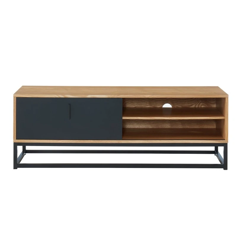 Meuble Tv BRIXTON Placage Frêne 1 Porte 120cm 8 Meuble Tv BRIXTON Placage Frêne 1 Porte 120cm – Image 6