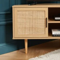 Meuble Tv D'angle AMANA Effet Chêne Et Cannage Rotin 2 Portes 14 Meuble Tv D'angle AMANA Effet Chêne Et Cannage Rotin 2 Portes -Mobilia Soldes meuble tv d angle amana effet chene et cannage rotin 2 portes 3