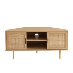 Meuble Tv D'angle AMANA Effet Chêne Et Cannage Rotin 2 Portes 17 Meuble Tv D'angle AMANA Effet Chêne Et Cannage Rotin 2 Portes -Mobilia Soldes meuble tv d angle amana effet chene et cannage rotin 2 portes 6