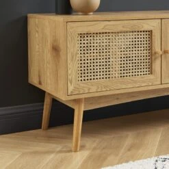 Meuble Tv INES Effet Chêne Et Cannage Rotin L140cm 14 Meuble Tv INES Effet Chêne Et Cannage Rotin L140cm -Mobilia Soldes meuble tv ines effet chene et cannage rotin l140cm 3