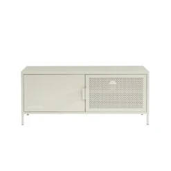 Meuble Tv PANTONE Métal Beige Sable 120cm -Mobilia Soldes meuble tv pantone metal beige sable l120cm 3