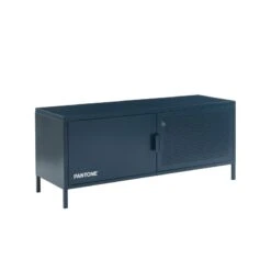 Meuble Tv PANTONE Métal Bleu Nuit 120 Cm -Mobilia Soldes meuble tv pantone metal bleu nuit 120 cm 5