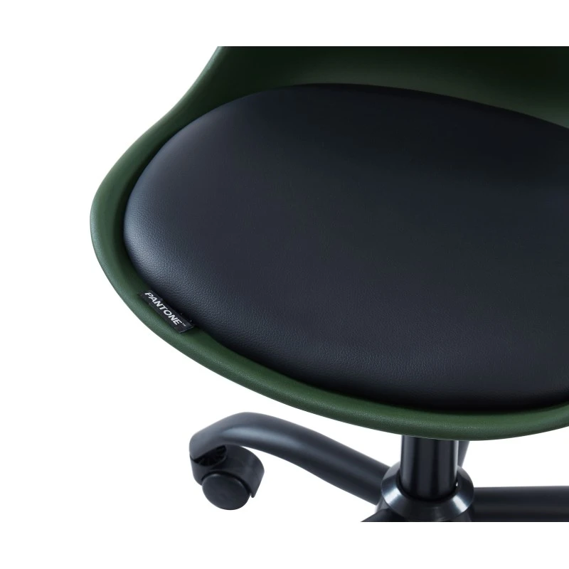 Chaise De Bureau PANTONE Vert Olive 5 Roulettes 4 Chaise De Bureau PANTONE Vert Olive 5 Roulettes – Image 2