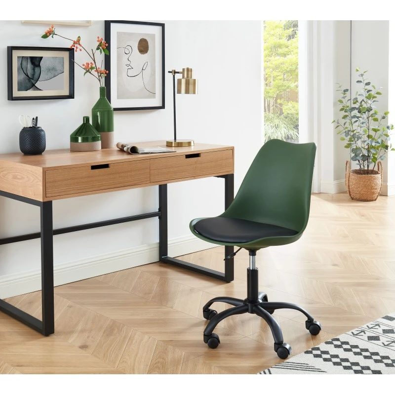 Chaise De Bureau PANTONE Vert Olive 5 Roulettes 3 Chaise De Bureau PANTONE Vert Olive 5 Roulettes