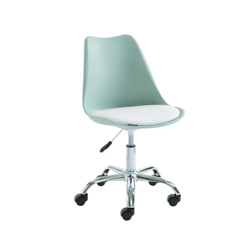 Chaise De Bureau PANTONE Vert Menthe 5 Roulettes 6 Chaise De Bureau PANTONE Vert Menthe 5 Roulettes – Image 4