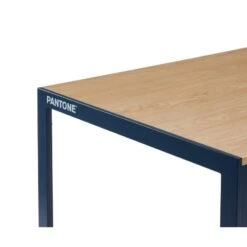 Table De Séjour PANTONE Métal Bleu Nuit Et Effet Bois 160cm 13 Table De Séjour PANTONE Métal Bleu Nuit Et Effet Bois 160cm -Mobilia Soldes pantone table de sejour bleu plateau en mdf 3