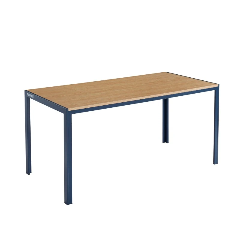 Table De Séjour PANTONE Métal Bleu Nuit Et Effet Bois 160cm 8 Table De Séjour PANTONE Métal Bleu Nuit Et Effet Bois 160cm – Image 6