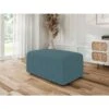 Pouf MILO Tissu Bleu Paon 1 Place -Mobilia Soldes pouf milo tissu bleu paon 1 place