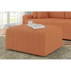 Pouf MILO Tissu Rouille 1 Place 12 Pouf MILO Tissu Rouille 1 Place -Mobilia Soldes pouf milo tissu rouille 1 place 4