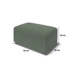Pouf MILO Tissu Vert 1 Place -Mobilia Soldes pouf milo tissu vert 1 place 5