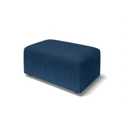 Pouf MILO Velours Côtelé Bleu Cobalt 1 Place -Mobilia Soldes pouf milo velours cotele bleu cobalt 1 place 2