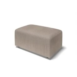 Pouf MILO Velours Côtelé Grège 1 Place -Mobilia Soldes pouf milo velours cotele grege 1 place 2