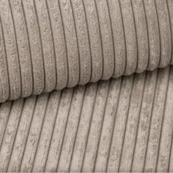 Pouf MILO Velours Côtelé Grège 1 Place -Mobilia Soldes pouf milo velours cotele grege 1 place 3