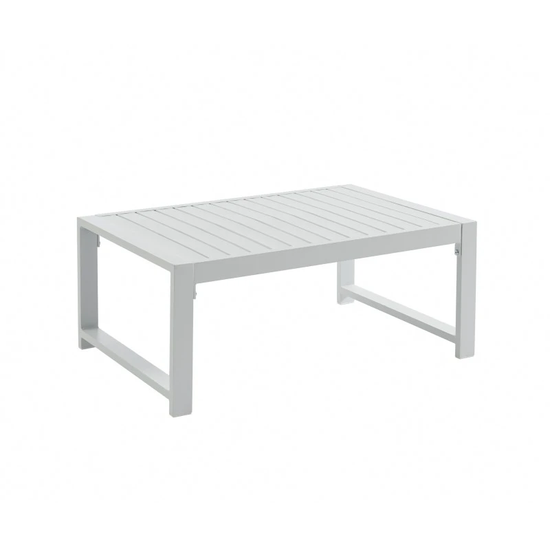 Salon De Jardin ALDO Aluminium 4 Places Coloris Blanc 9 Salon De Jardin ALDO Aluminium 4 Places Coloris Blanc – Image 7