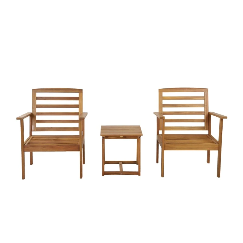 Salon De Jardin LOMA En Bois D'acacia Coloris Vert 2 Places 8 Salon De Jardin LOMA En Bois D'acacia Coloris Vert 2 Places – Image 6