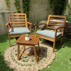 Salon De Jardin LOMA En Bois D'acacia Coloris Vert 2 Places 17 Salon De Jardin LOMA En Bois D'acacia Coloris Vert 2 Places -Mobilia Soldes salon de jardin loma en bois d acacia coloris vert 2 places 7