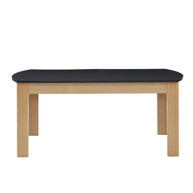 Table à Manger DAVIA Noir Et Effet Chêne 180cm 6 Table à Manger DAVIA Noir Et Effet Chêne 180cm – Image 4