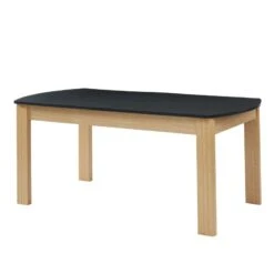 Table à Manger DAVIA Noir Et Effet Chêne 180cm 13 Table à Manger DAVIA Noir Et Effet Chêne 180cm -Mobilia Soldes table a manger davia noir et effet chene 180cm 5