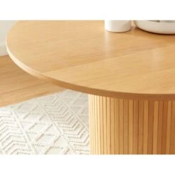 Table à Manger ERNEST Frêne 120cm 12 Table à Manger ERNEST Frêne 120cm -Mobilia Soldes table a manger ernest placage chene 120cm 2