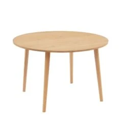 Table à Manger ORATELLO Placage Chêne 120cm -Mobilia Soldes table a manger oratello placage chene l120cm 2