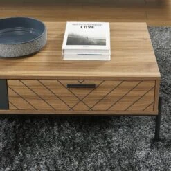 Table Basse GEOMA Effet Chêne Foncé Et Gris L115cm 14 Table Basse GEOMA Effet Chêne Foncé Et Gris L115cm -Mobilia Soldes table basse geoma effet chene fonce et gris l115cm 3