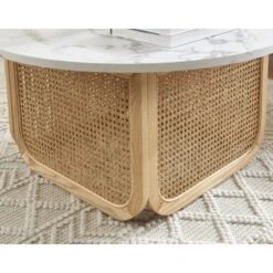 Table Basse LEON Effet Marbre Et Cannage Rotin 80cm 13 Table Basse LEON Effet Marbre Et Cannage Rotin 80cm -Mobilia Soldes table basse leon effet marbre et cannage rotin 80cm 3