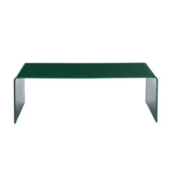Table Basse PANTONE Verre Courbé Vert Olive 120cm -Mobilia Soldes table basse pantone verre courbe vert olive 120cm 4