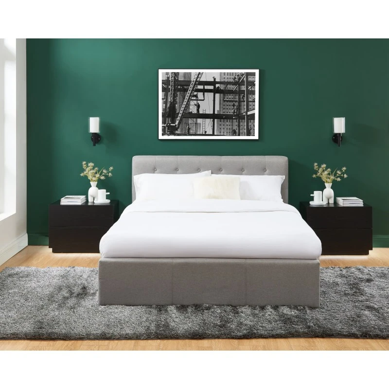 Table De Chevet à Led MORPHEE Noire 2 Tiroirs 5 Table De Chevet à Led MORPHEE Noire 2 Tiroirs – Image 3