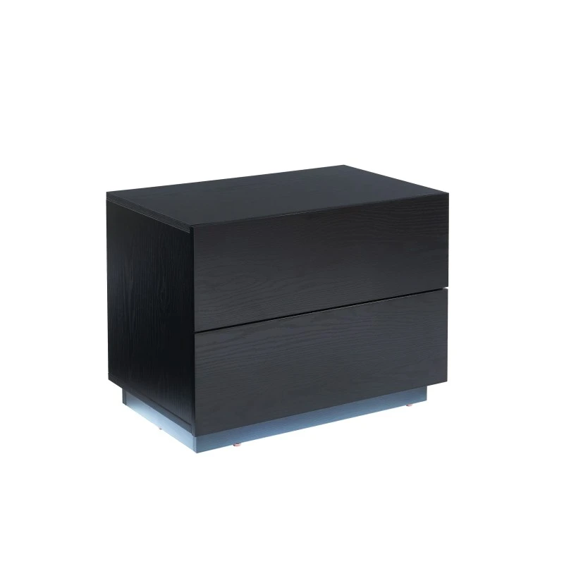 Table De Chevet à Led MORPHEE Noire 2 Tiroirs 12 Table De Chevet à Led MORPHEE Noire 2 Tiroirs – Image 10