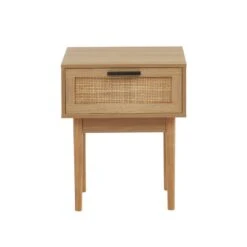 Table De Chevet AMANA Cannage Rotin 1 Tiroir 40cm -Mobilia Soldes table de chevet amana 4