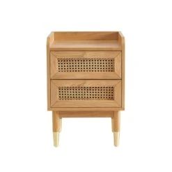 Table De Chevet LEON Placage Chêne Et Cannage Rotin 2 Tiroirs 16 Table De Chevet LEON Placage Chêne Et Cannage Rotin 2 Tiroirs -Mobilia Soldes table de chevet leon placage chene et cannage rotin 2 tiroirs 5