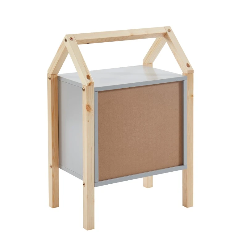 Table De Chevet TINY Gris 2 Tiroirs 9 Table De Chevet TINY Gris 2 Tiroirs – Image 7