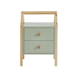 Table De Chevet TINY Vert 2 Tiroirs 12 Table De Chevet TINY Vert 2 Tiroirs -Mobilia Soldes table de chevet tiny vert 2 tiroirs 3