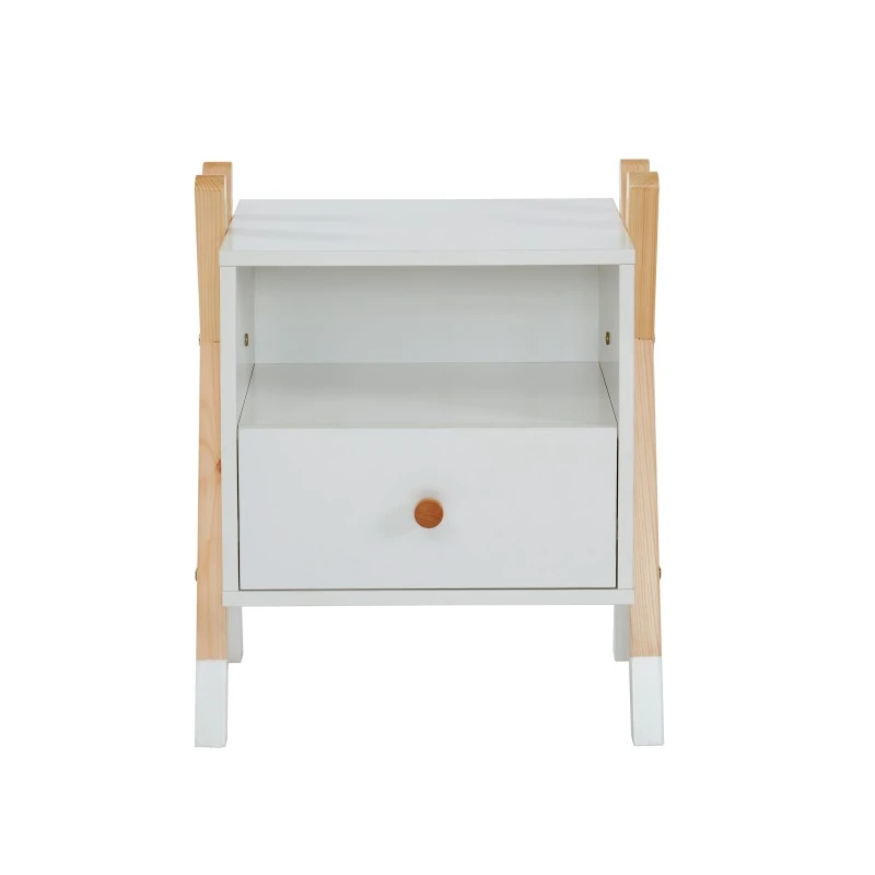 Table De Chevet TIPI Blanc 1 Tiroir 8 Table De Chevet TIPI Blanc 1 Tiroir – Image 6