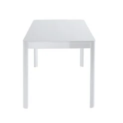 Table à Manger DAVIA Laqué Blanc Brillant 140cm 13 Table à Manger DAVIA Laqué Blanc Brillant 140cm -Mobilia Soldes table de sejour davia laque blanc brillant l140cm 5
