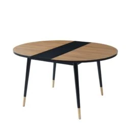 Table Extensible CAVALLO Effet Chêne Pieds Noirs 120 à 150cm 10 Table Extensible CAVALLO Effet Chêne Pieds Noirs 120 à 150cm -Mobilia Soldes table extensible cavallo 120cm 3