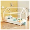 Lit Enfant Cabane TINY Pin Blanc 70x140 Sommier Inclus 2 Lit Enfant Cabane TINY Pin Blanc 70x140 Sommier Inclus -Mobilia Soldes tiny70140bl lit cabane blanc