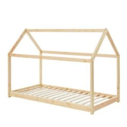 Lit Enfant Cabane TINY Pin Naturel 90x190 Sommier Inclus 11 Lit Enfant Cabane TINY Pin Naturel 90x190 Sommier Inclus -Mobilia Soldes tiny90190na lit cabane bois 3