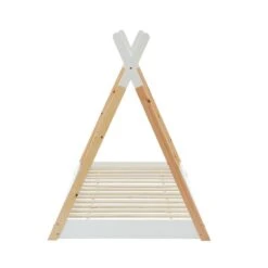 Lit Enfant Tipi TINY Pin Blanc 90x190 Sommier Inclus 13 Lit Enfant Tipi TINY Pin Blanc 90x190 Sommier Inclus -Mobilia Soldes tinytipi lit tipi bl bois 5